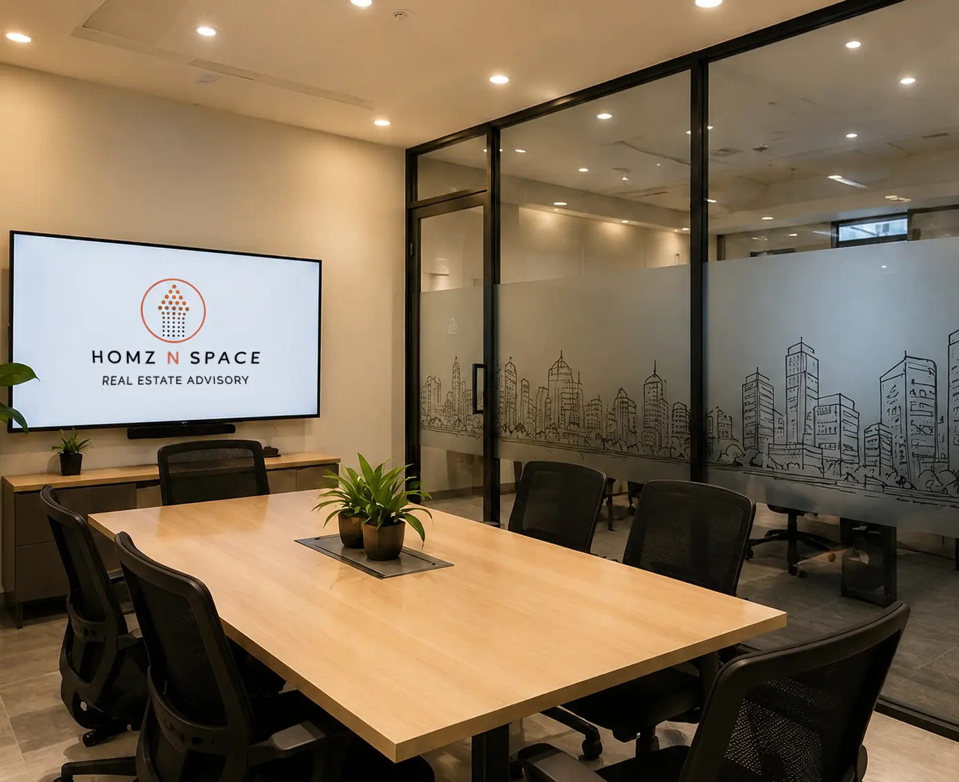 Modern Homz N Space office meeting room