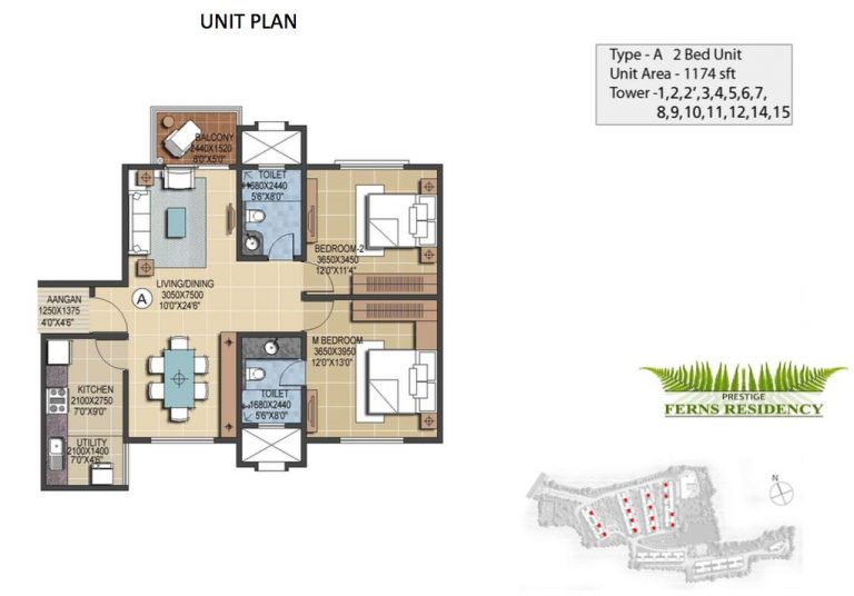 2-bhk-1174-prestige-ferns-residency