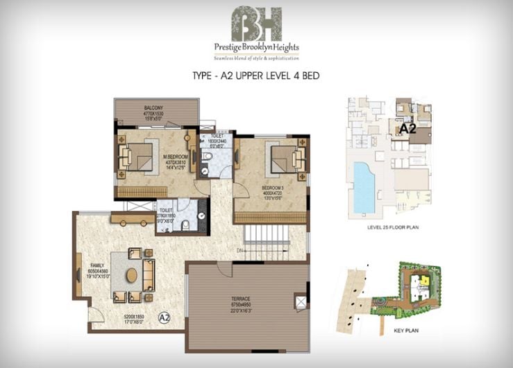 4BHK – A2.. – Prestige Brooklyn Heights