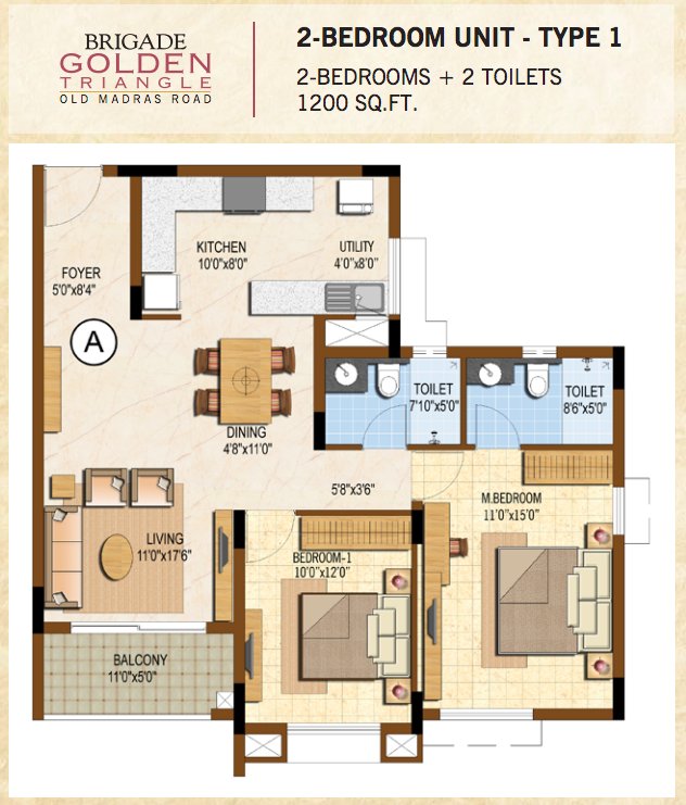 2-bhk-1200-brigade-golden-triangle
