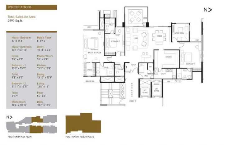 3 BHK – 2993 – La Palazzo