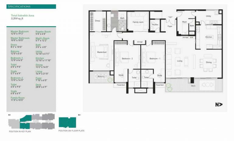 3 BHK – 3209 – La Palazzo