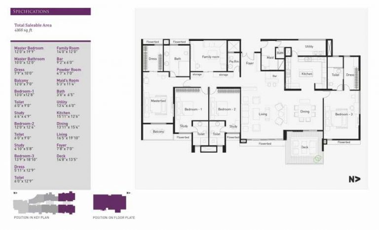 4 BHK – 4168 – La Palazzo