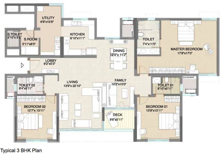 3 BHK – Embassy Pristine