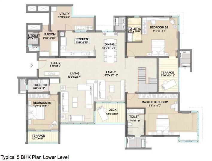 5 BHK – LF – Embassy Pristine