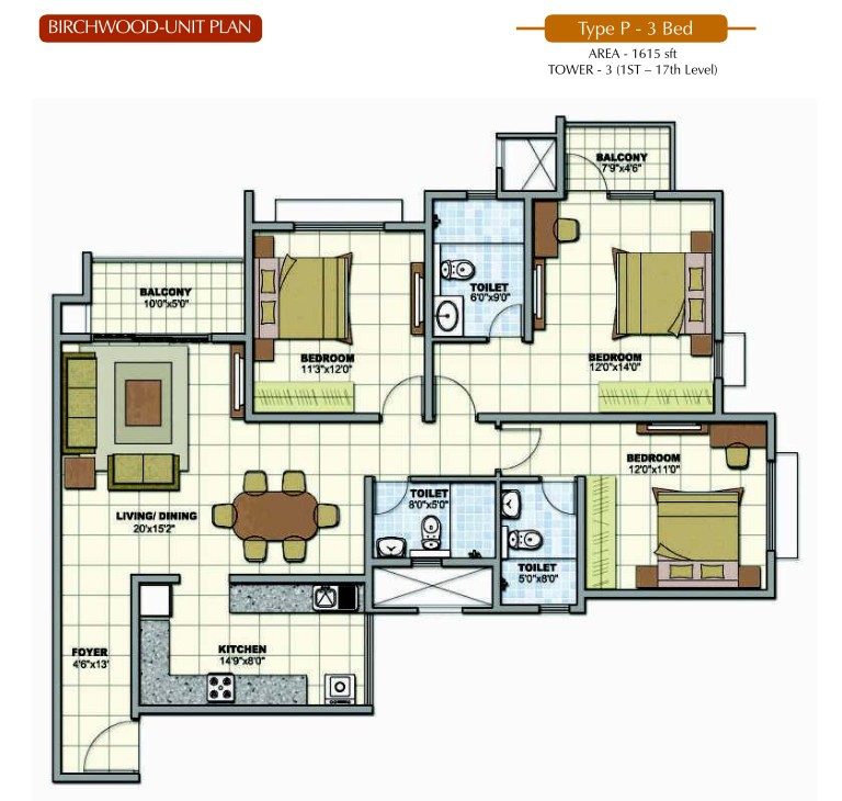 3-bhk-1615-sqft-prestige-sunrise-park