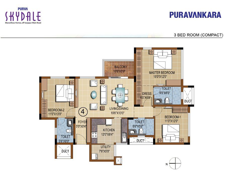 Purva Skydale in Haralur Road, Bangalore Details Reviews Price