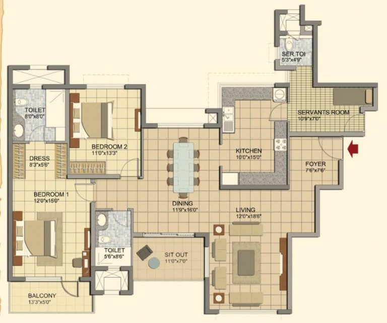 2-bhk-2000-prestige-lakeside-habitat