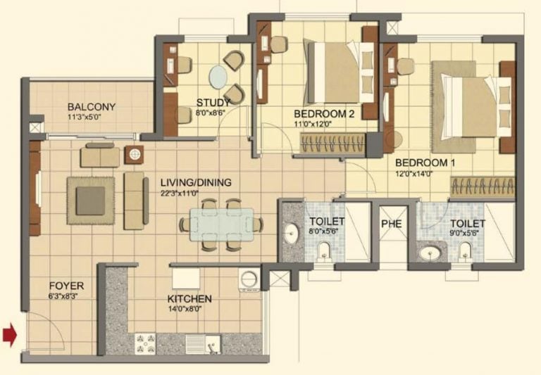 2-5-bhk-1346-prestige-lakeside-habitat
