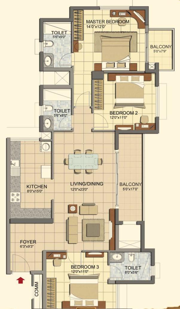 3-bhk-1697-prestige-lakeside-habitat