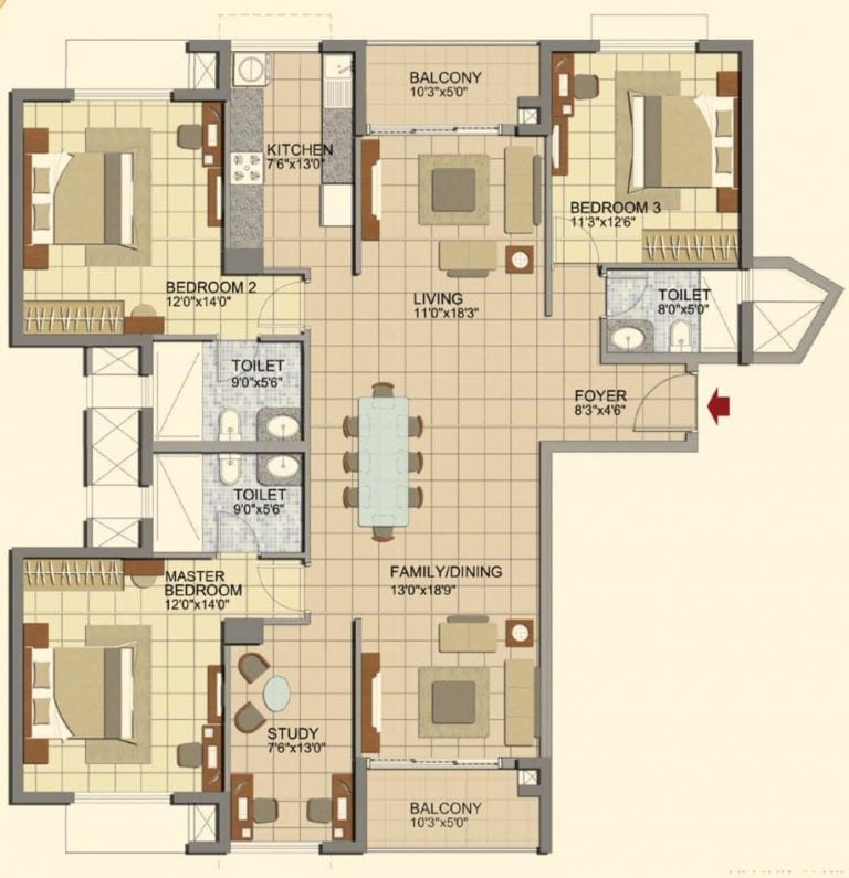 3-5-bhk-prestige-lakeside-habitat