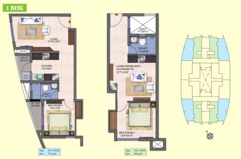 1 BHK 1 – Kolte Patil Mirabilis