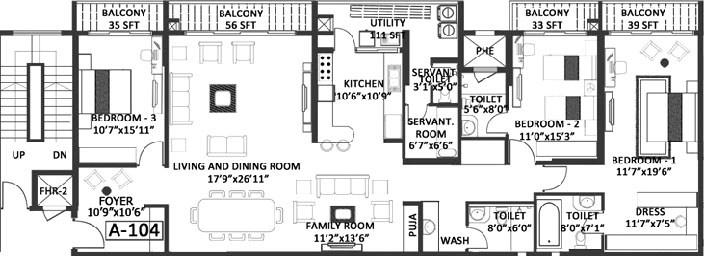 3 BHK – Godrej Platinum