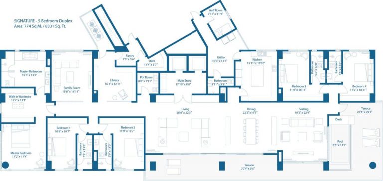 Signature Block – 5 BHK – 8331 – Embassy Lake Terraces