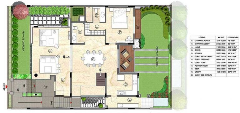 Villa – Ground Floor – RMZ Sawaan