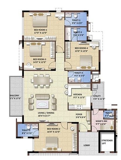 4BHK 2359 Purva Whitehall