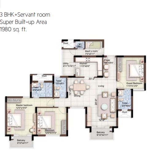 3BHK – 1980 – Purva 270