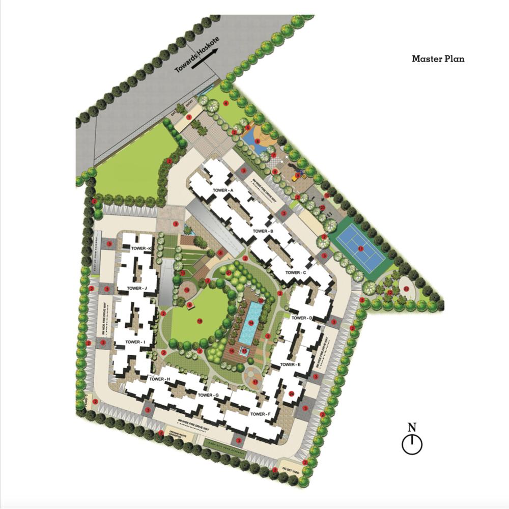 Master Plan Salarpuria Sattva East Crest
