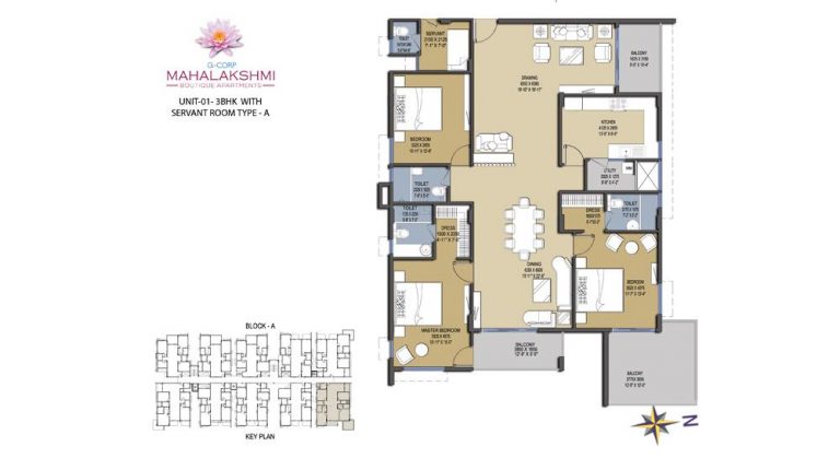3 BHK – A – Gcorp Mahalakshmi
