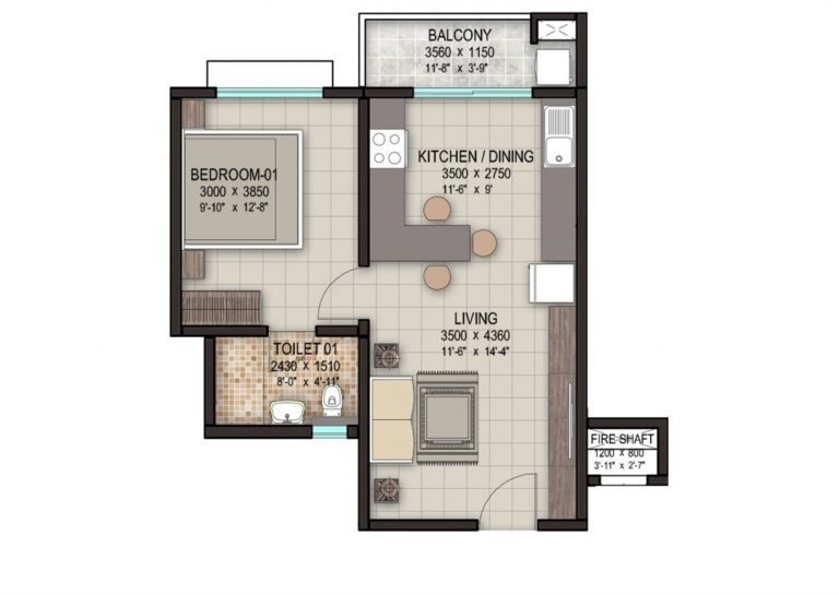 1-bhk-661-sobha-dream-acres