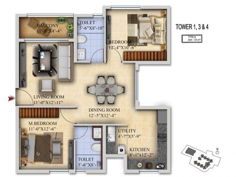 2BHK Salarpuria Sattva Divinity