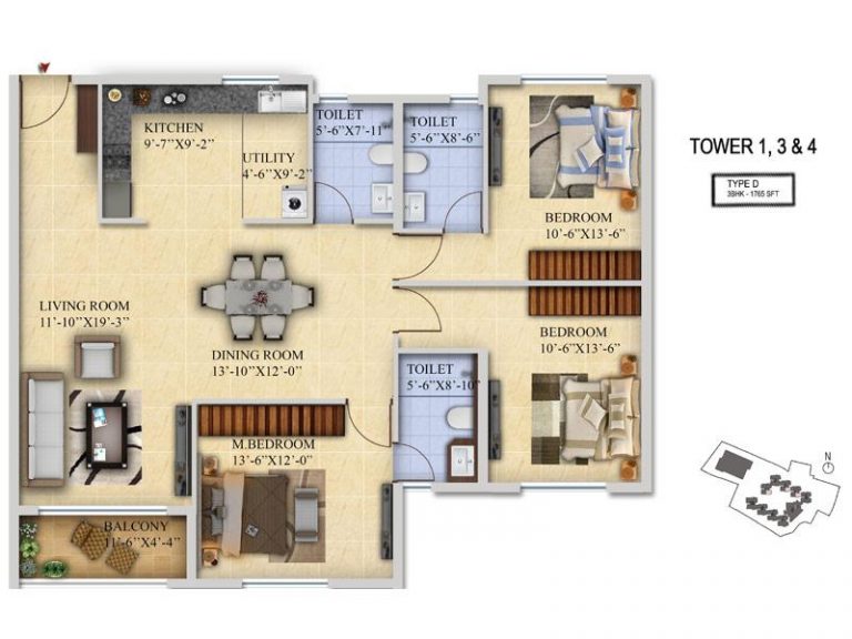 3BHK Salarpuria Sattva Divinity