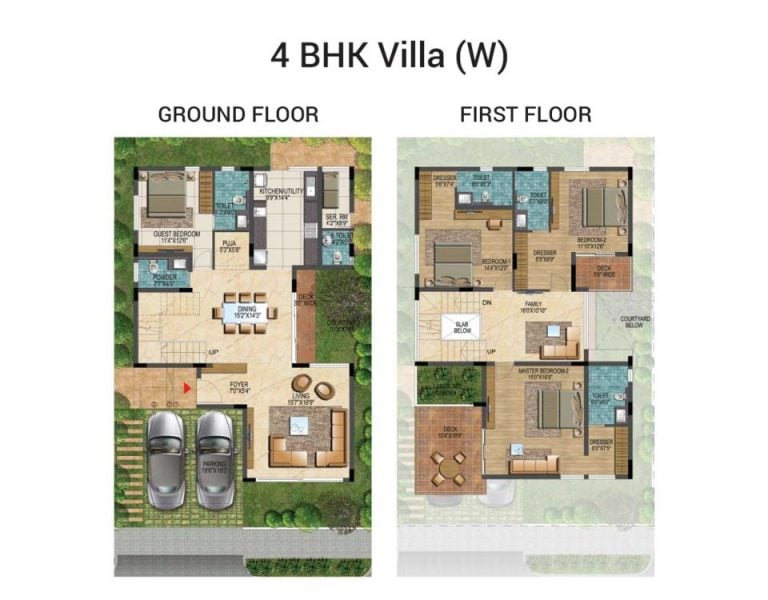 4 BHK Villa W – Lake View Address