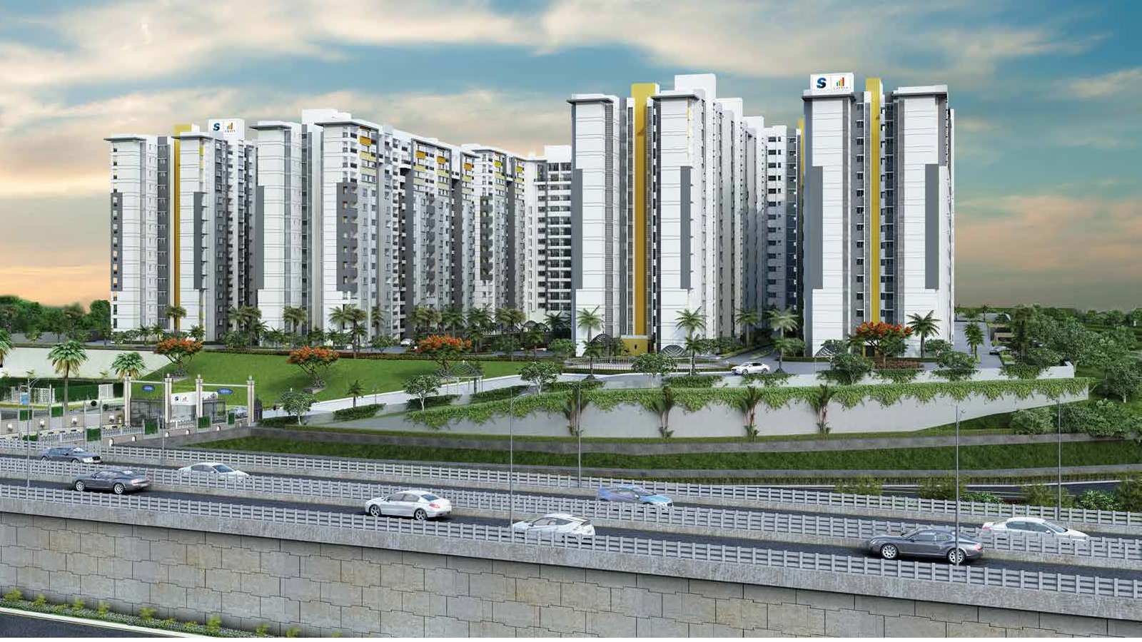 3BHK floor plan