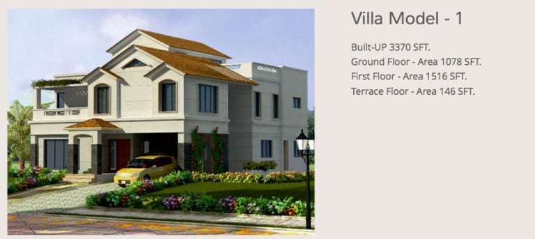Elevation – Villa 1 – Nambiar Bellezea