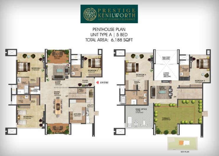 PH – 5BHK – 6188 – Prestige Kenilworth
