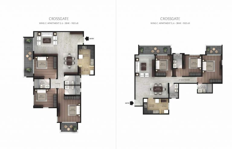 Crossgate 3 BHK – 1920 – Hiranandani Devanahalli