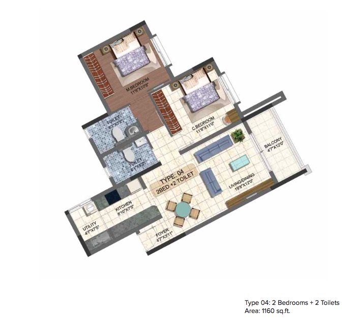 2-bhk-1160-brigade-7-gardens