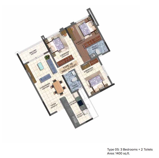 3-bhk-1400-brigade-7-gardens