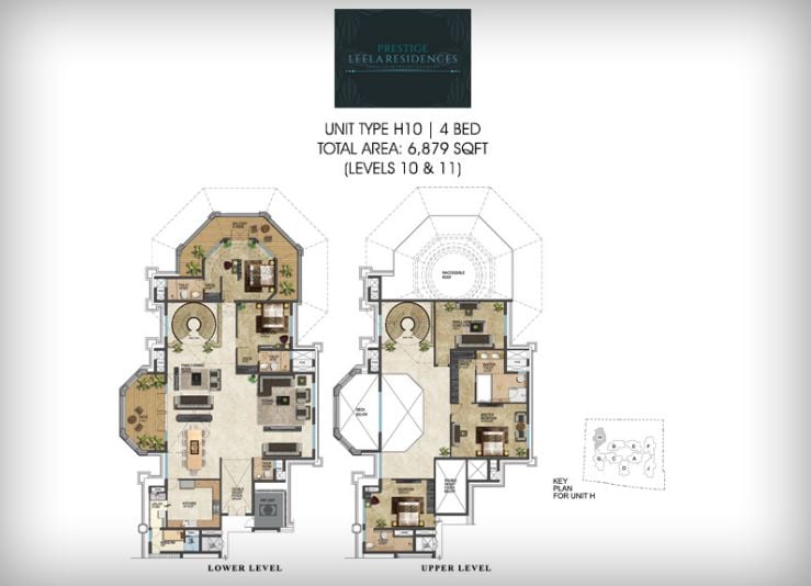 4BHK – 6879 – Prestige Leela Residences