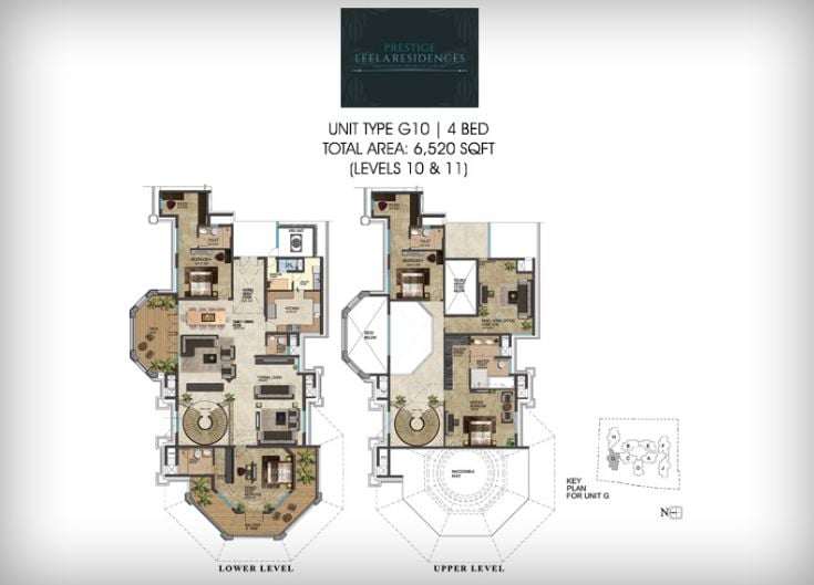 PH – 4BHK – 6520 – Prestige Leela Residences