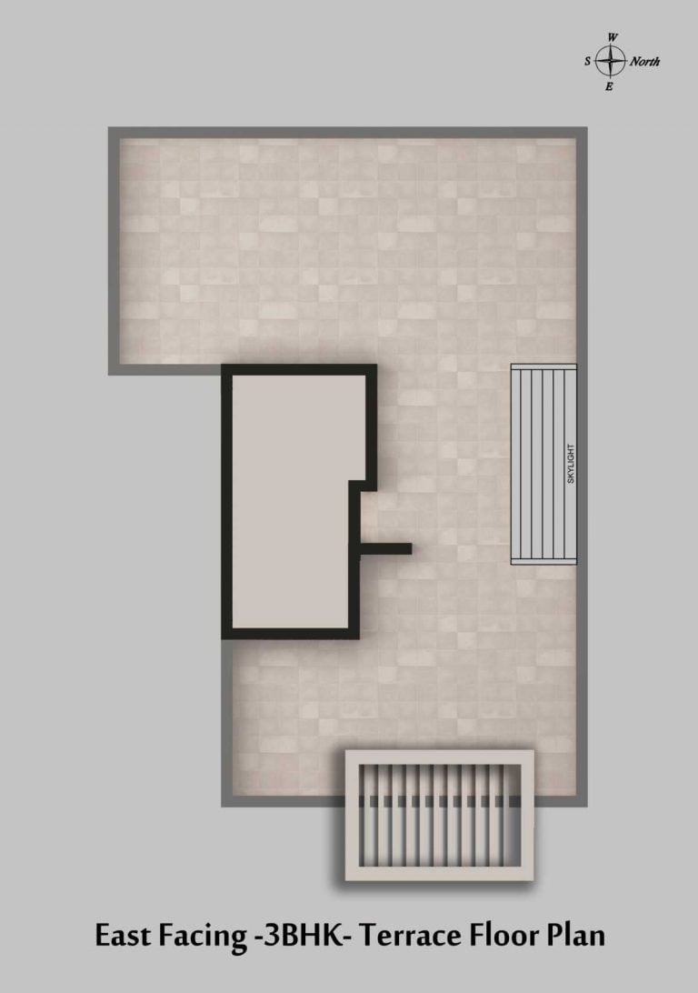 East Facing 3 BHK Terrace CasaGrand Esmeralda