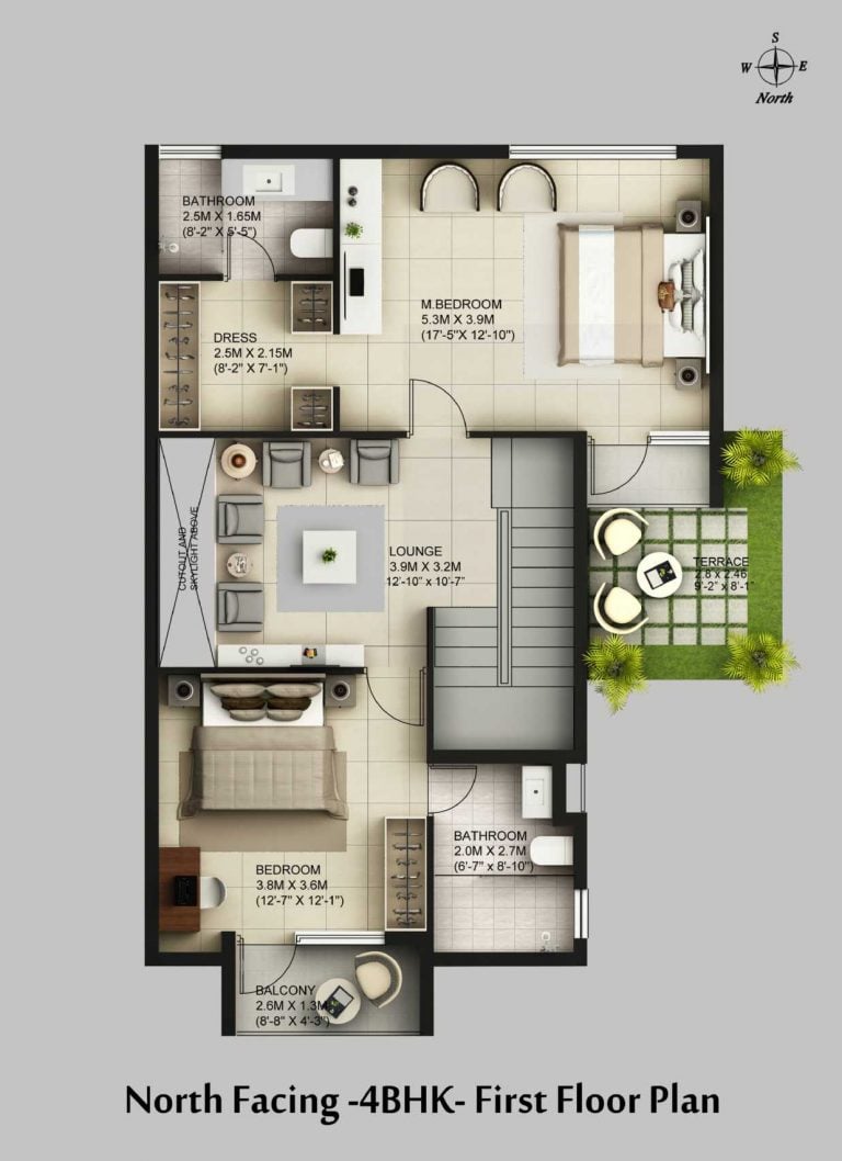 North Facing 4 BHK First CasaGrand Esmeralda