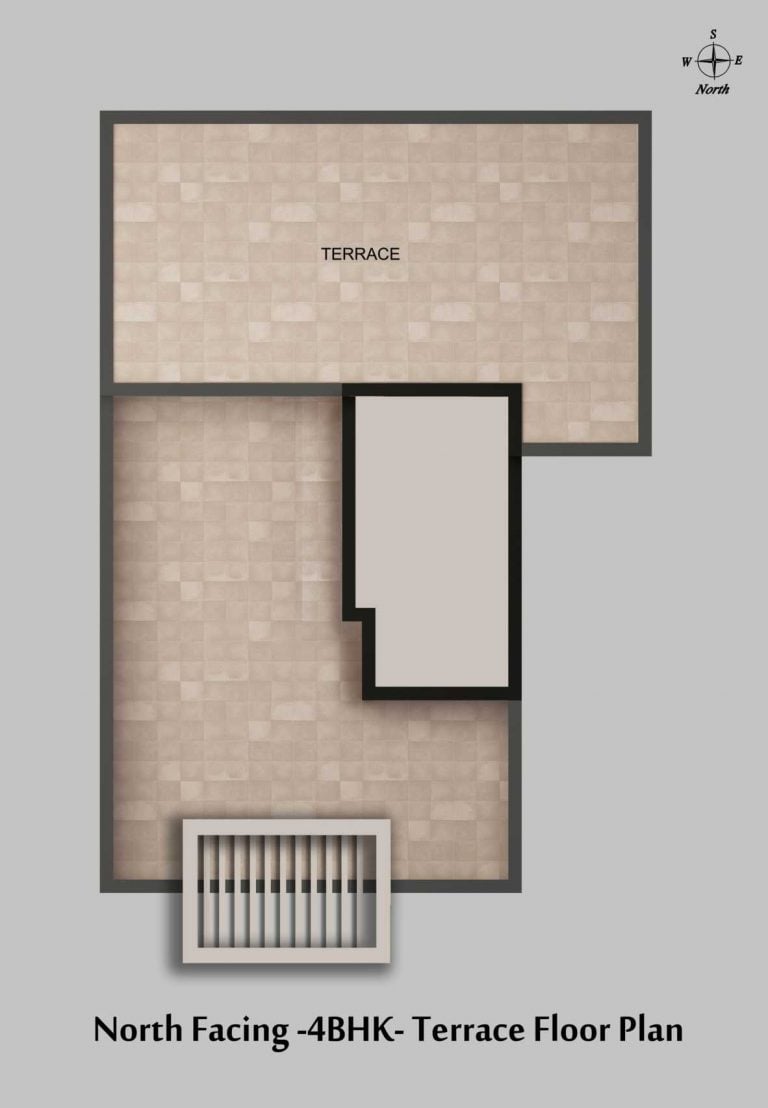 North Facing 4 BHK Terrace CasaGrand Esmeralda