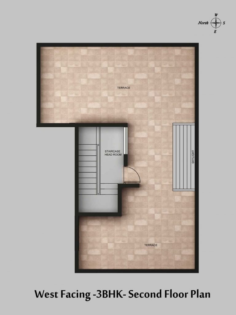 West Facing 3 BHK Second CasaGrand Esmeralda