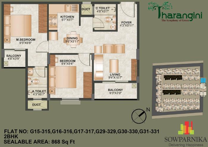 2-bhk-868-sowparnika-tharangini