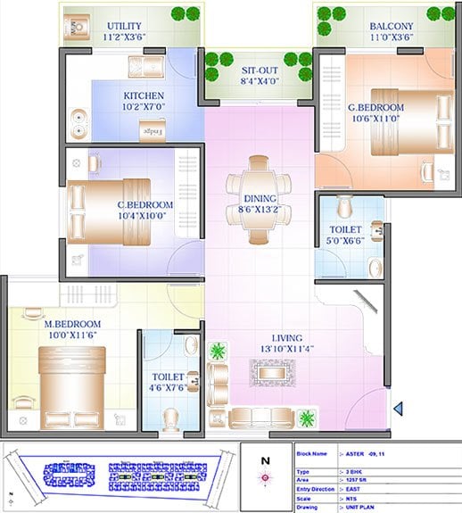 aster-3-bhk-e-sowpanika-purple-rose