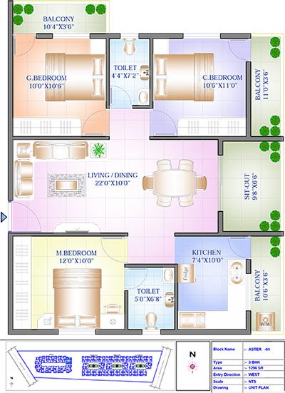 aster-3-bhk-sowpanika-purple-rose