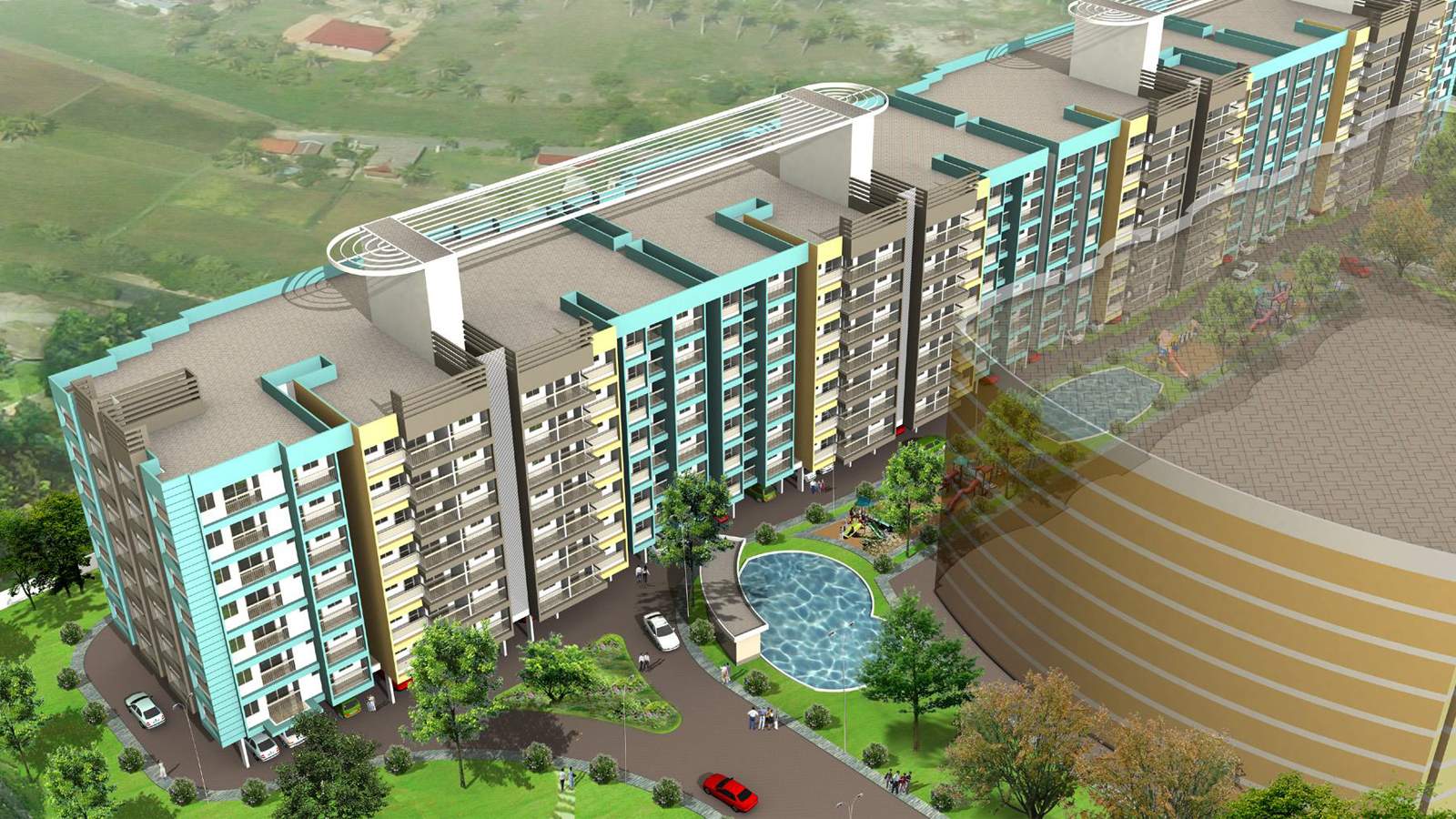 2BHK floor plan