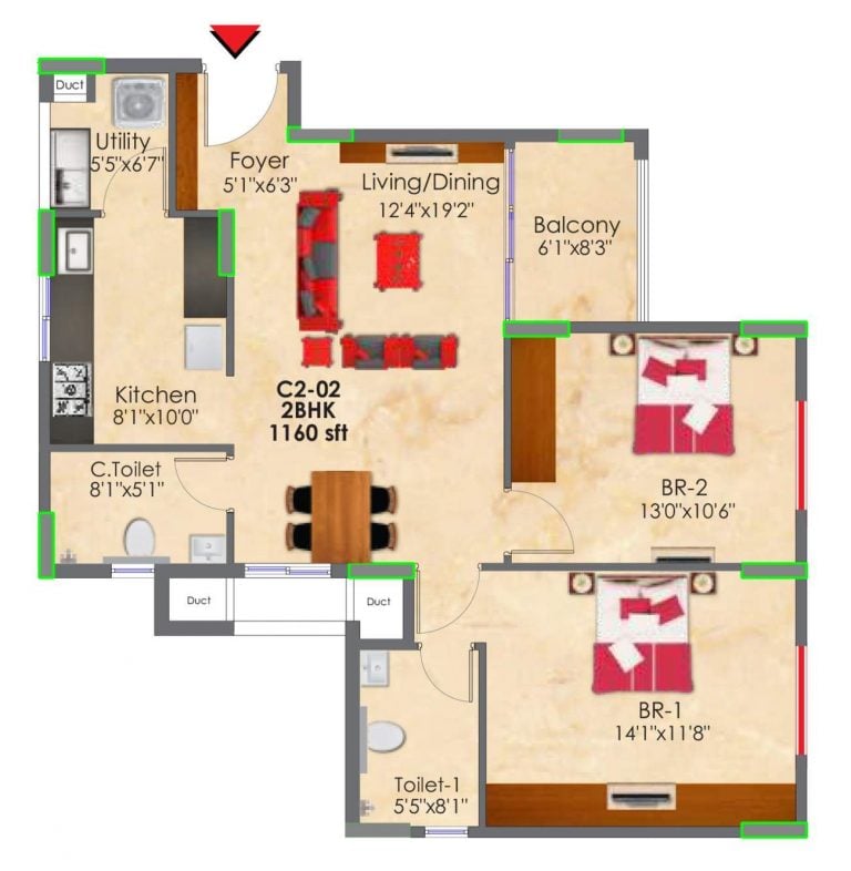 2-bhk-1160-snn-raj-greenbay