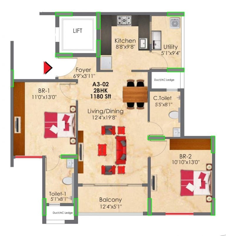 2-bhk-1180-snn-raj-greenbay
