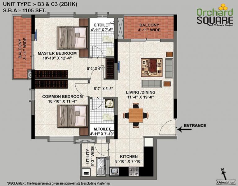 2 BHK – B3 – 1105 – Valmark Orchard Square
