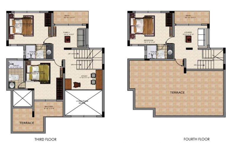 4 BHK – F1 – 2893 – 3rd,4th – Valmark CityVille