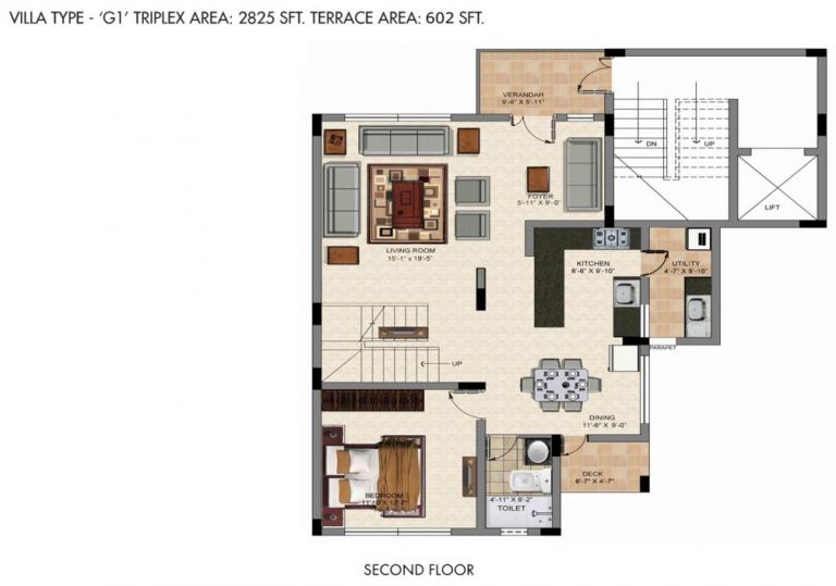 4 BHK – G1 – 2825 – 2nd – Valmark CityVille
