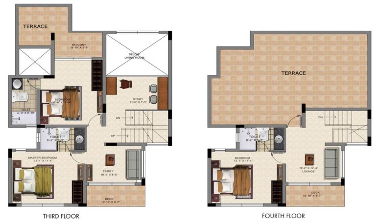 4 BHK – H1 – 2893 – 3rd,4th – Valmark CityVille