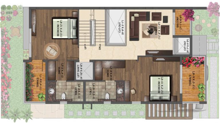 Left Side – First Floor – NVT Life Square